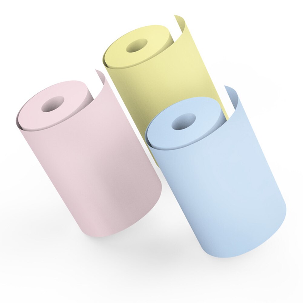 Printable Sticker Paper Roll Self-Adhesive Thermal Paper for PeriPage A6 Thermal Printer PAPERANG P1/P2 Mini Photo Printer