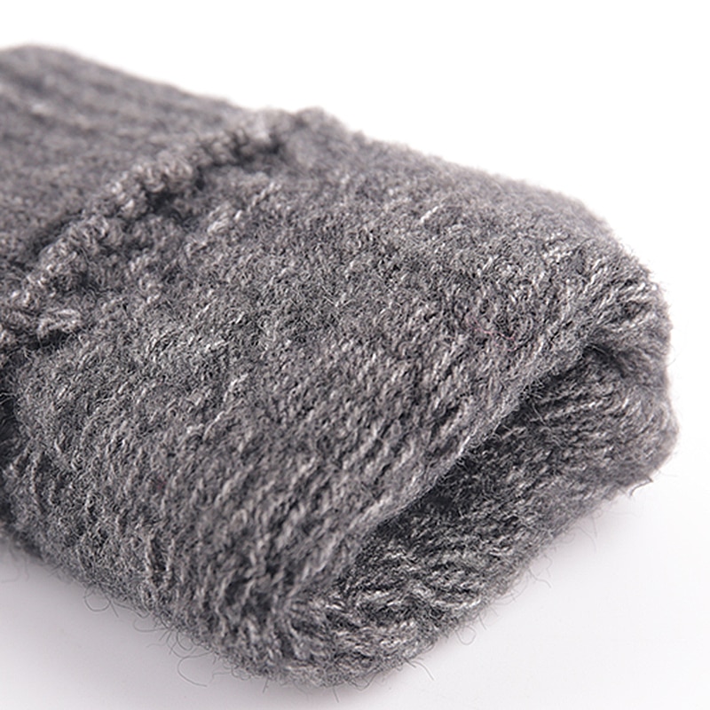 Iwarm guantes de medio dedo para mujeres y hombres guantes tejidos sin dedos Otoño Invierno mantener el calor mitones