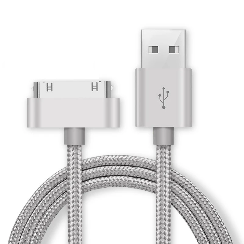 Usb-kabel för iphone 4 s 4s 3gs ipad 2 3 ipod nano touch snabbladdning 30 -stifts original laddningsadapter laddare datakabel