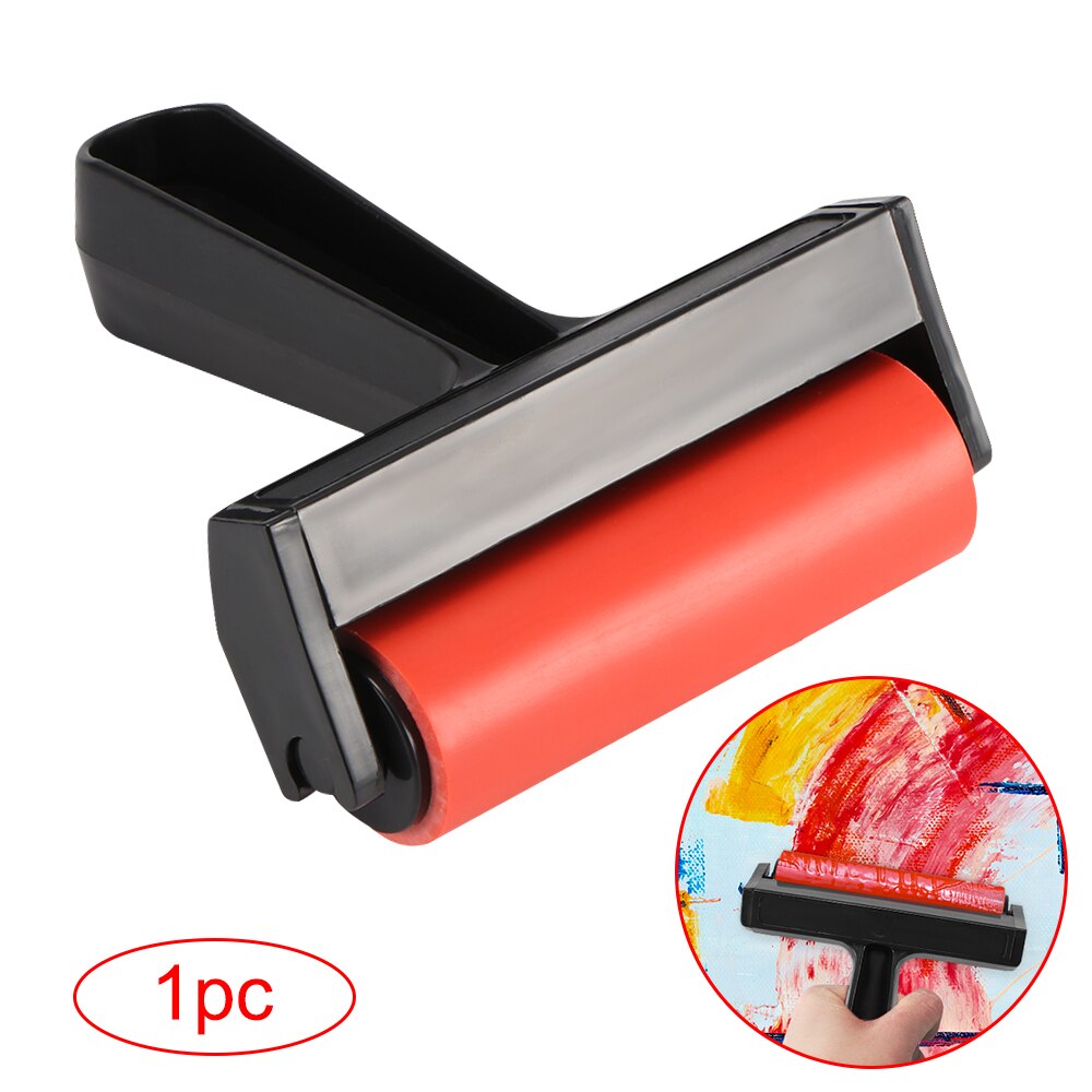 Oil Painting Plastic Roller Widened Handle Roller DIY Oil Painting Roller Home Office Room Wall Painting Tool