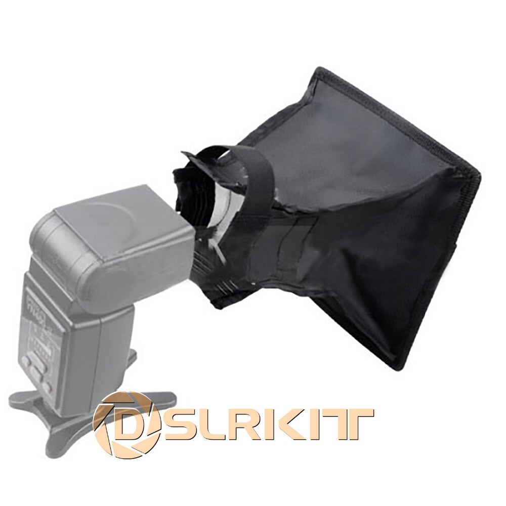 DSLRKIT Draagbare 15x17 cm Flash Diffuser Mini Flash Softbox voor Canon Nikon Pentax Sony