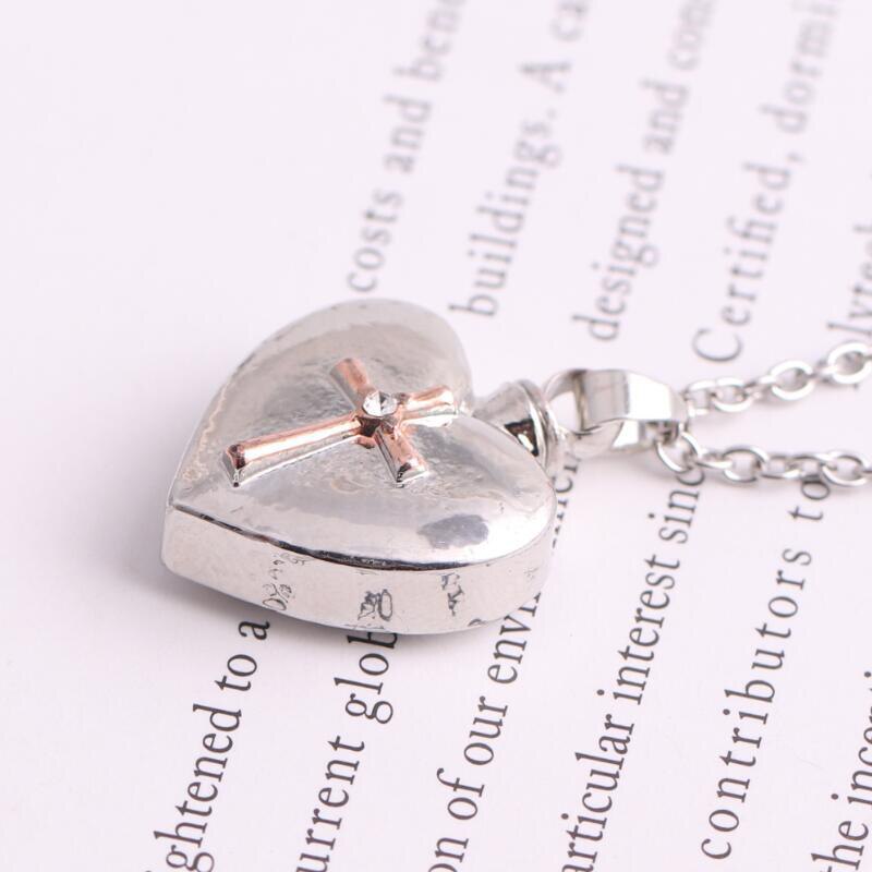1pc 316 Stainless Steel Heart Cremation Urn Necklace For Ashes Urn Jewelry Memorial Pendant With Fill Kit And Velvet Bag