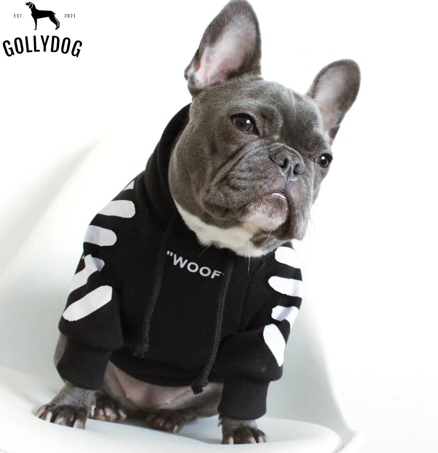Französisch Bulldogge Kleidung Hund Hoodie Adidog Warme Sport retro Hund Hoodies Haustier Kleidung Welpen Hund Möpse Welpe Kleidung Chihuahua