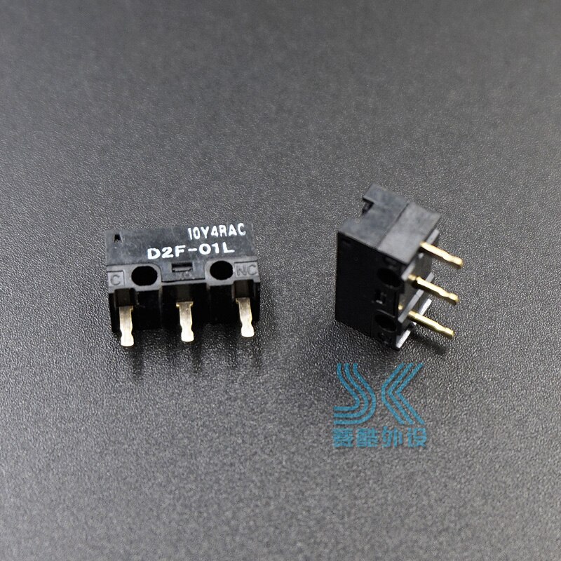 2Pcs Omron Muis Micro-schakelaar Microschakelaar D2F-01L Geschikt Voor Logitech G403 G520 G603 G703 G900 G903 IE3.0 D2FC-F-7N 10M 20M