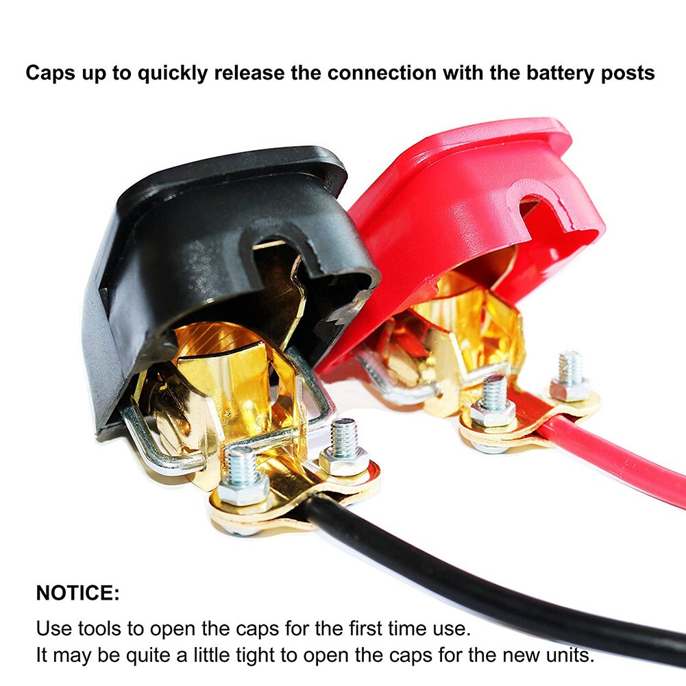 2 uds 12V batería de liberación rápida batería de conectores terminales de desconexión rápida conector de batería interruptor 1PC positivo + 1PC negativo