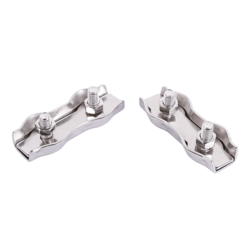 12Pcs Poly Rope Connector Wires Splicer 304 Stainless Steel Connector for Electric Fences