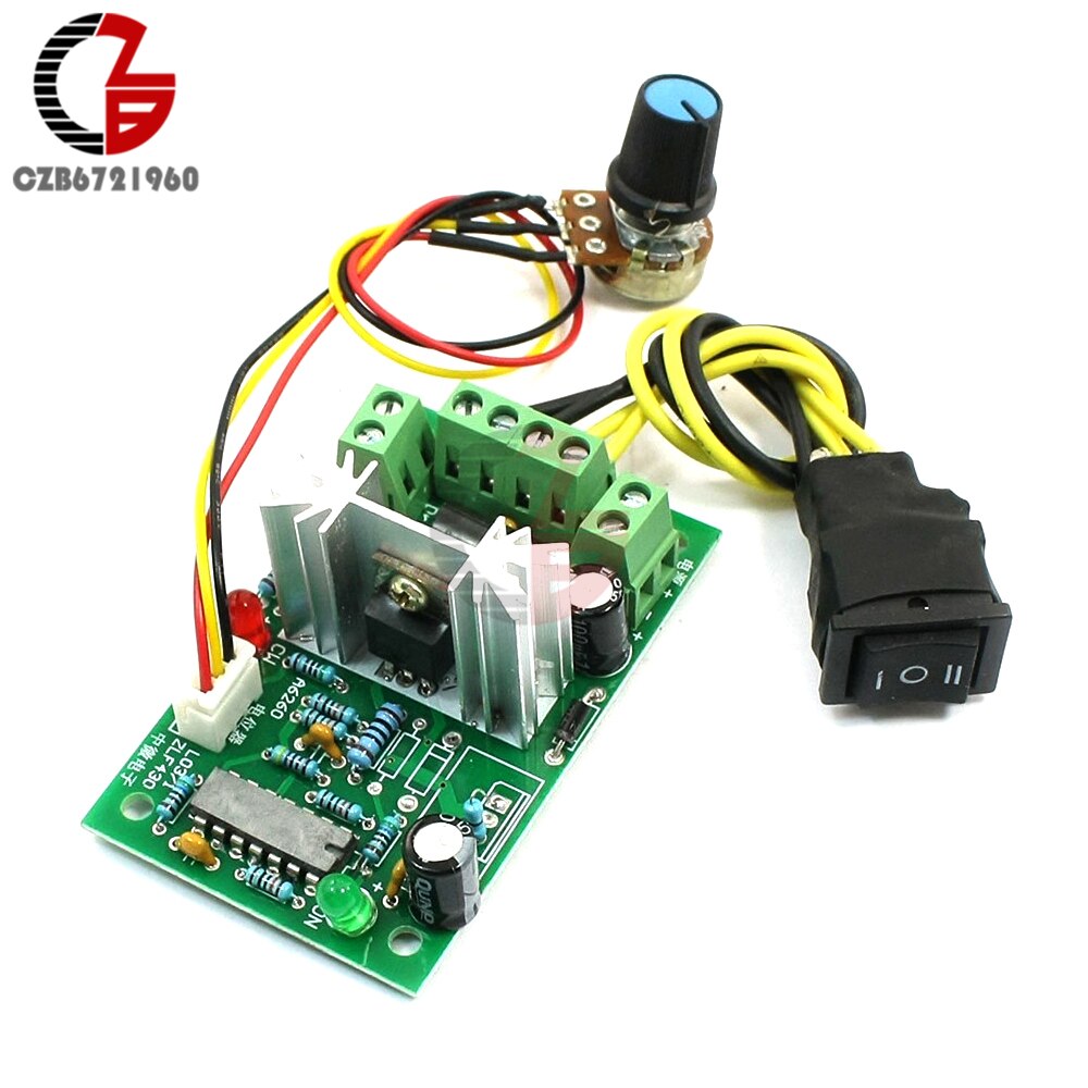 10-36V Voltage Regulator DC Motor Speed Controller Reversible PWM Speed Regulator Governer Forward Reverse Control Switch