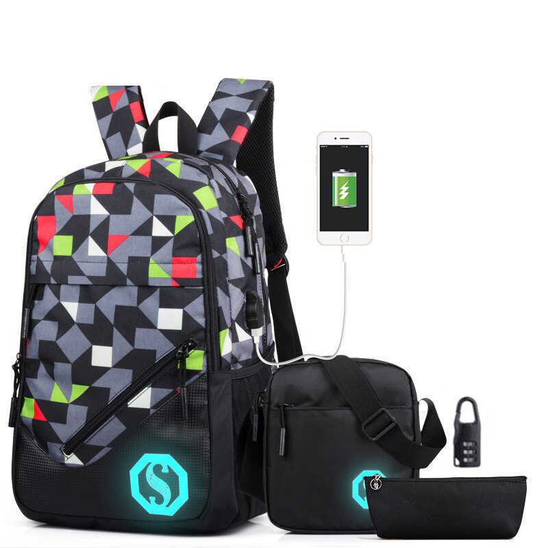 7-12 jahre alt Jungen Schule Taschen Leichte Klasse Schule und Mittelschule Rucksack freundlicher Bookbag mit Standard-leuchtstoffbirnen markieren 2/3 einstellen