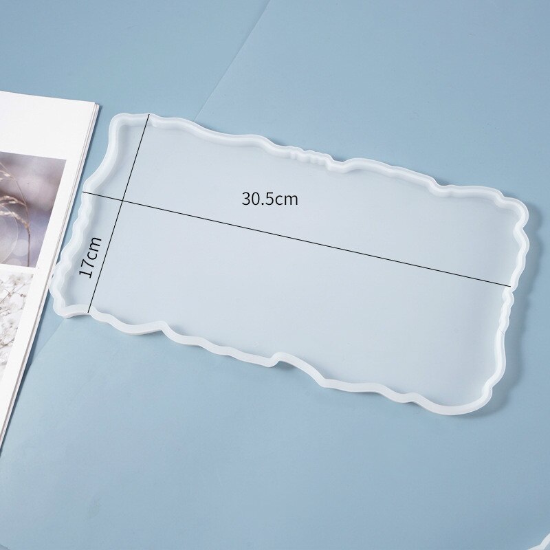 Super Big Triangle Tray Silicone Mold Fluid Artist Round Mold Resin Irregular Epoxy Resin Mold Crafts Resin Art Supplies