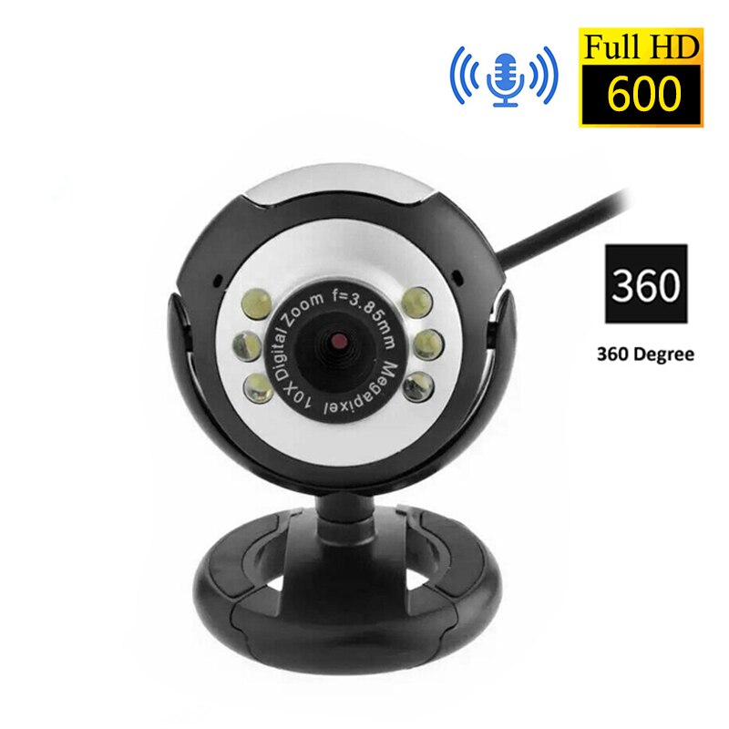 Usb Webcam Full Hd 1080P Camera Webcamera Autofocus Web Camera Cams Voor Computer Laptop Pc Met Microfoon Video Bellen cam: L8 600P