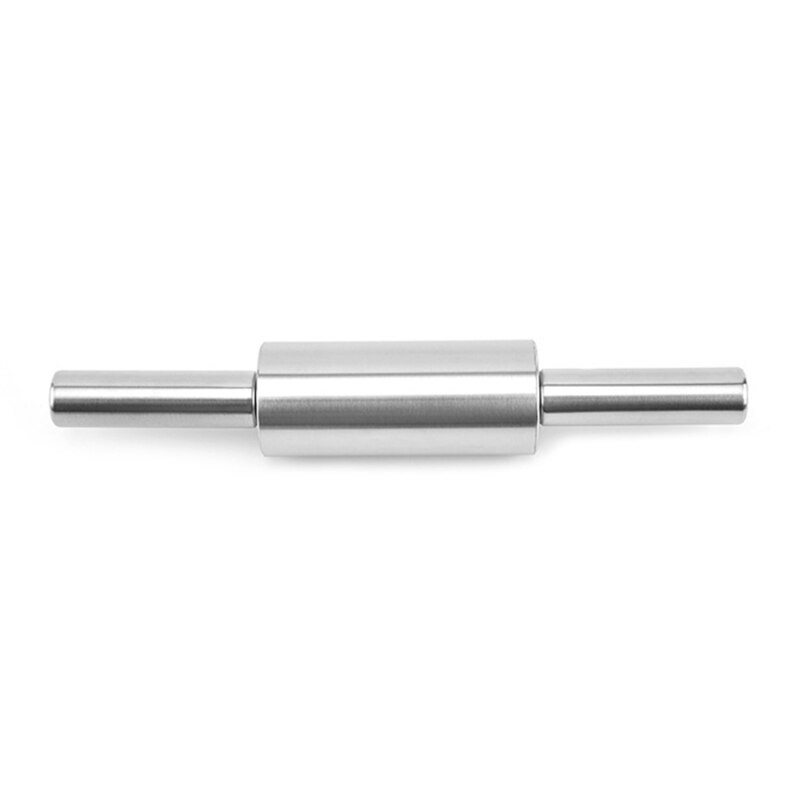 Stainless Steel Rolling Pin Non Stick Craft Baking Creation Stainless Steel Rolling Pin For Cakes Cookies Pasta Dough Pizza