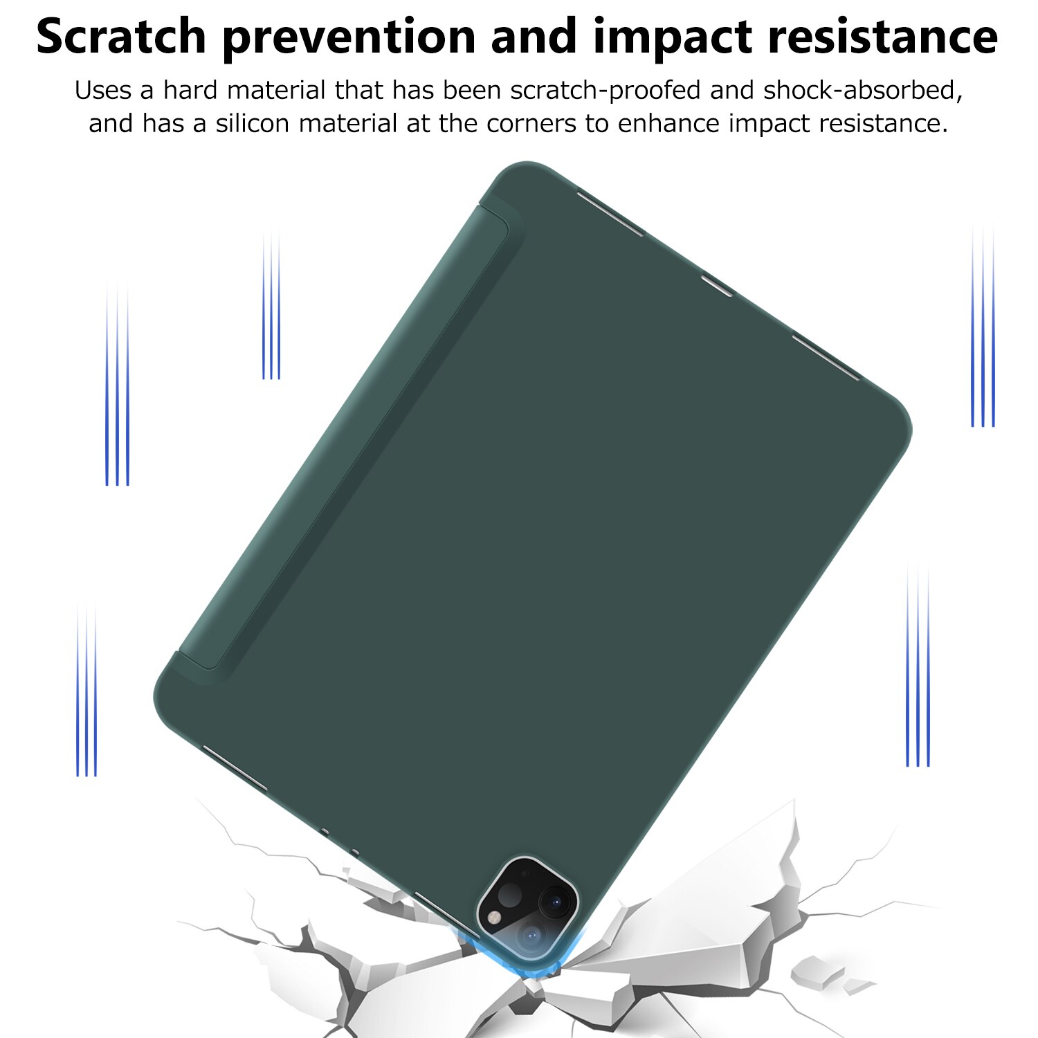 Yxayn hoesje voor ipad pro 11 ultraslank pu-leren smartcover zachte funda voor ipad pro 11 inch