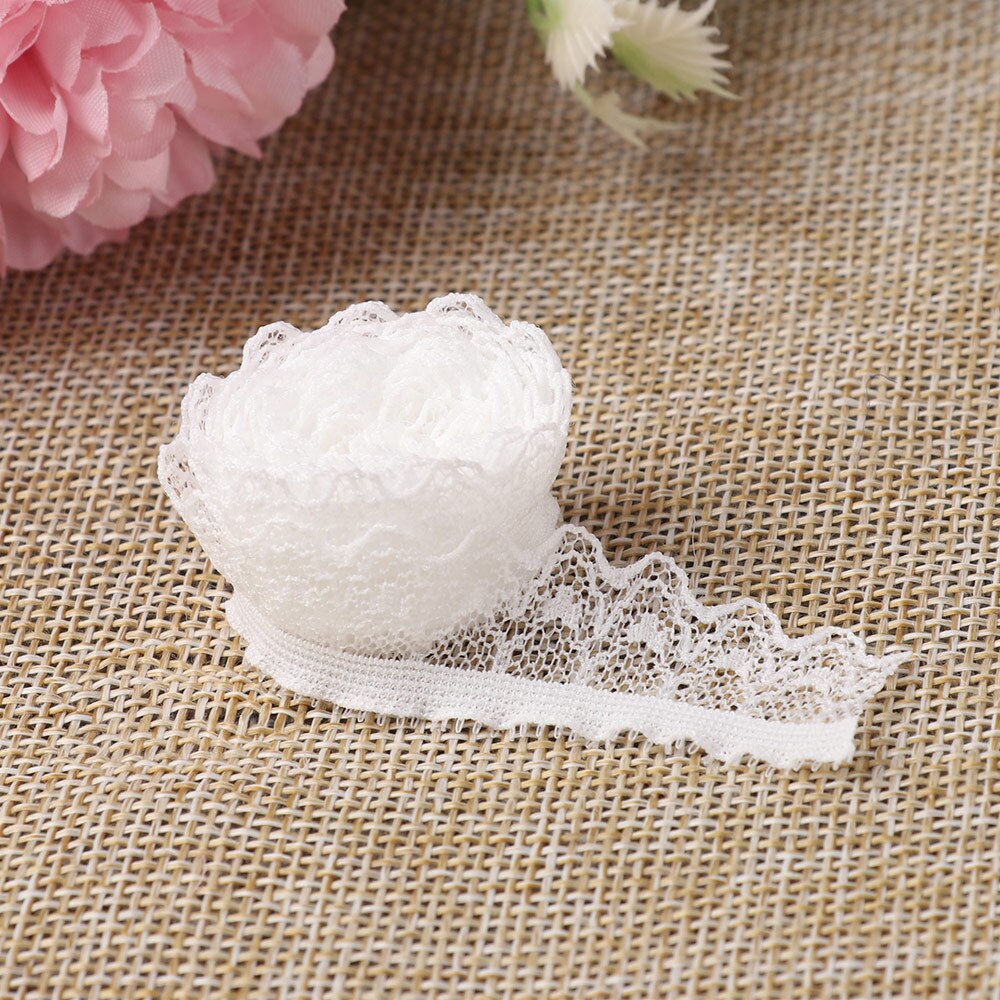 Color Lace Fabric for Decor Dolls Clothes Socks Pleated Elastic Lace Ribbon Material DIY Toy Doll Sew Clothing Collar Dress Trim