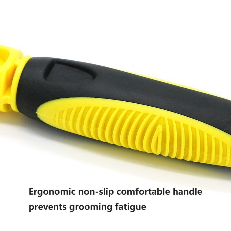 Pecchi Pet Hair Brush Hond Dematting Kam Grooming 2 Zijdig Professionele Ondervacht Hark Voor Matten En Klitten Verwijderen Kat