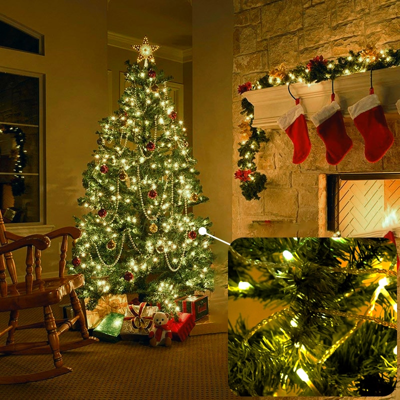 Christmas Lights 5M 10M 20M 30M 50M 100M Led String Fairy Light 8 Modes Christmas Lights For Wedding Party Lights