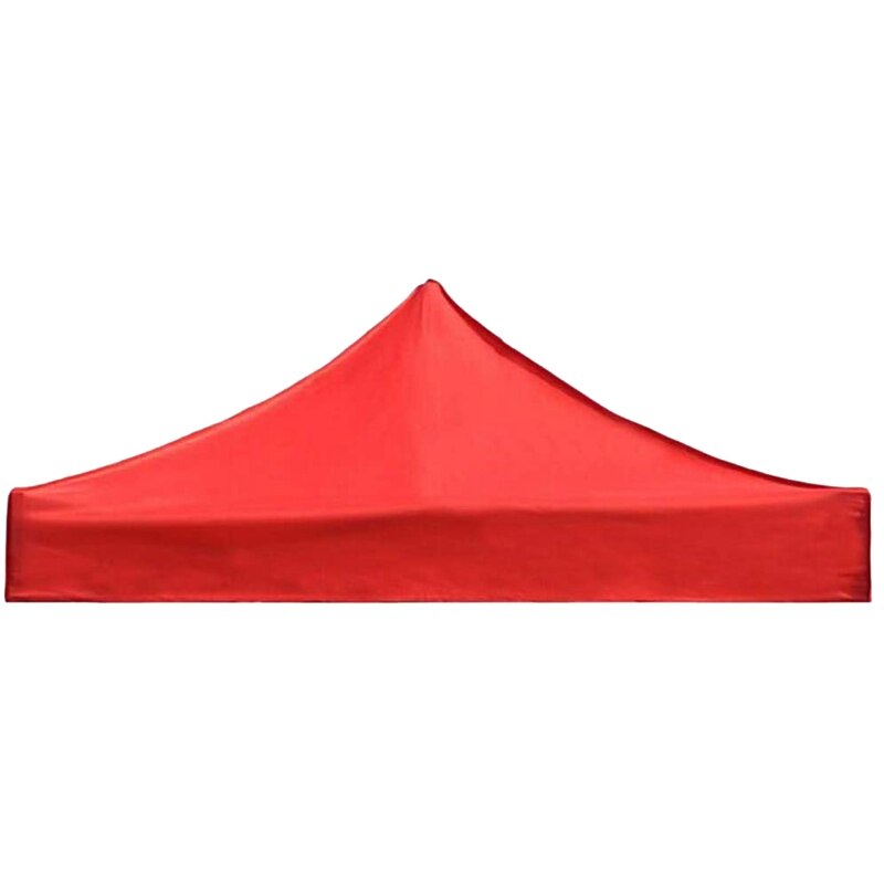 2X2M Canopy Top Cover Replacement Four-Corner Tent Cloth Foldable Rainproof Patio Pavilion Replacement Red