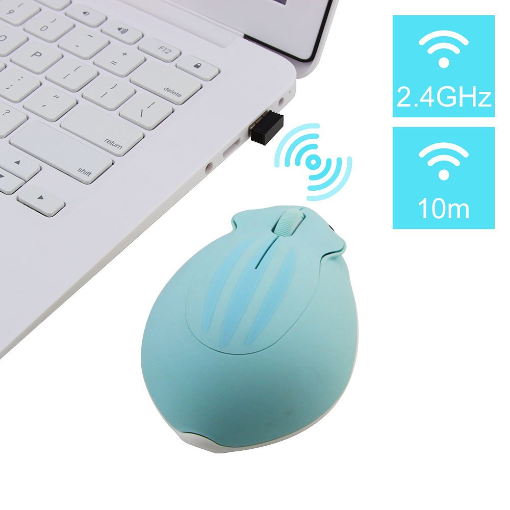 Ratón de hámster de dibujos animados para ordenador, Ratón Óptico inalámbrico de 2,4G, ergonómico, Mini, 3D, para oficina, para chico y Chica, con almohadilla de semillas