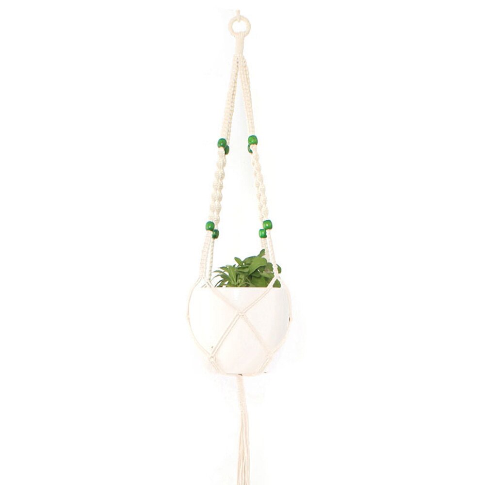 Offres spéciales à la main macramé plante cintre fleur/pot cintre pour décoration murale jardin maison décorative panier de fleurs: K