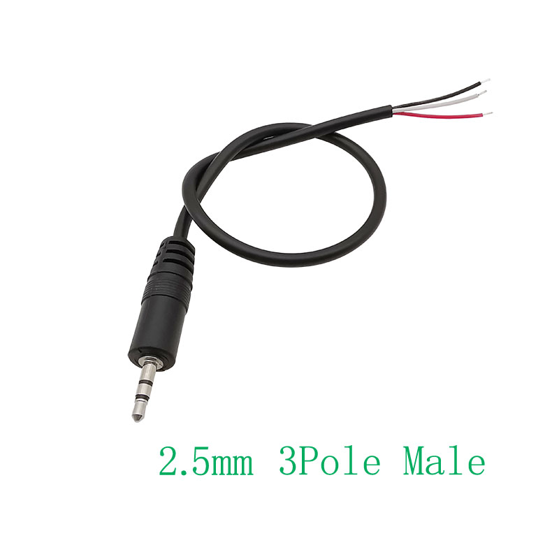 Spina maschio mono/stereo da 2,5 mm/Jack femmina connettore per cuffie Audio estensione spillo 2/3/4 poli cavo a filo nudo saldatura riparazione fai da te: Lavanda / 10-19 Pz