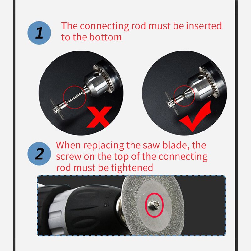 10 stuks diamantslijpschijven en boor, mini cirkelzaag, mini scherpe diamantslijper, roterende slijpschijf, doe-het-zelf gereedschap