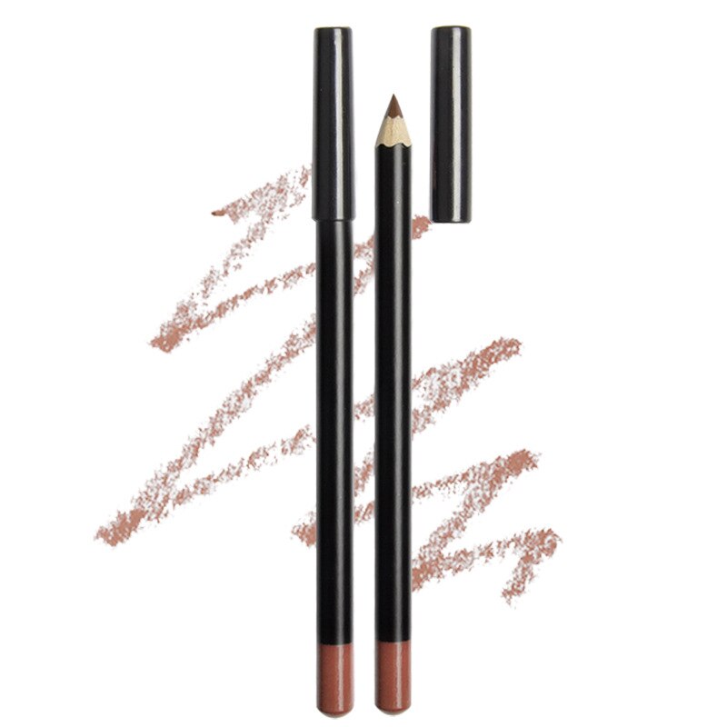 Bivanfe 15 Colors Matte Wood Lipliner Pencil Waterproof Long Lasting Vegan Lip Liner Pen Makeup Tool: 09
