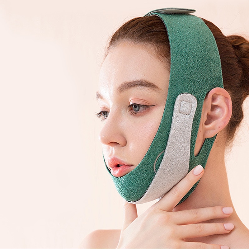 Il grafene mento sollevare Viso Maschera Viso ascensore Adesivi Fasciatura Maschera per Viso Ovale Viso Che Dimagrisce Cinghia anti cellulite Cinghia Della Cinghia