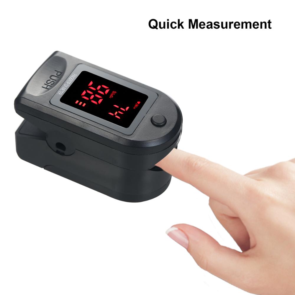 Fingertip Pulse Oximeter OLED Display Finger Clip Oximetro HRV SpO2 PR PI Respiratory Rate + Forehead Infrared Thermometer