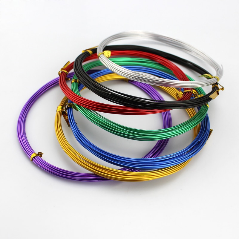 Diameter 1mm color aluminum wire DIY hand soft aluminum wire model making accessories fine aluminum wire