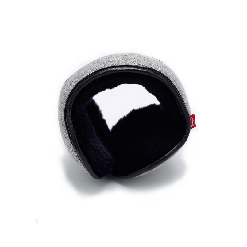 Brand Winter Knitted Earmuffs for Men Women Foldable Ear Warmers Ear Bag Adjustable Warm Plush Earmuffs Earflap Back Wear