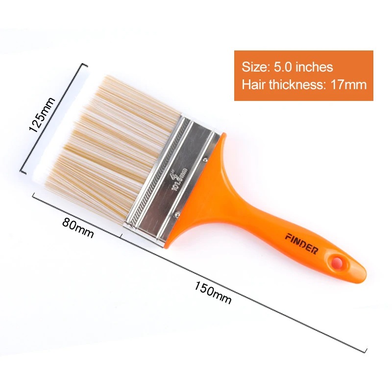 Cepillo de pintura de pared para mejorar el hogar, cerdas suaves para mascotas, cepillo de limpieza duradero, mango de ABS, herramientas de pintura al óleo para decoración del hogar