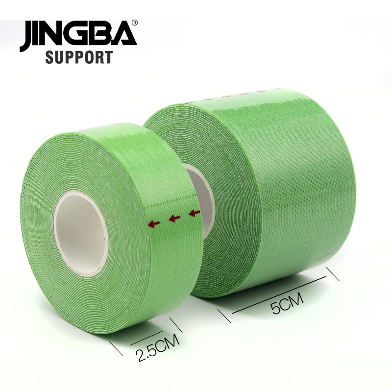Jingba støtte muskel teip vanntett kinesiologi teip sport taping stropping fotball kne muskel teip atletisk sport restitusjon