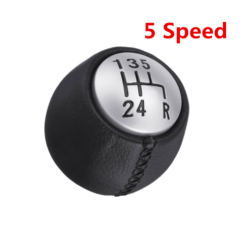 5 6 prędkość samochodu automatyczny gałka zmiany biegów PU skóra dźwignia zmiany biegów piłka ręczna okrągły 55347088 dla alfa romeo gt 147 166 3.2 V6: 5 Speed