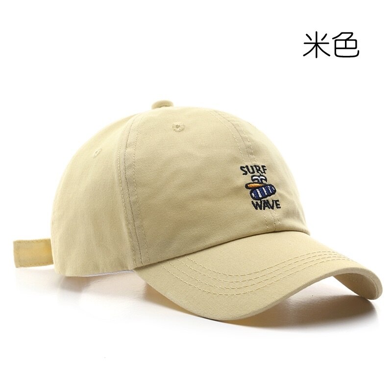 Baseball Caps Voor Mannen En Vrouwen: Zonnebrandcrème Cap, Gebogen Rand, Geborduurde Hip-Hop Cap, soft Top Zonnehoed: Beige