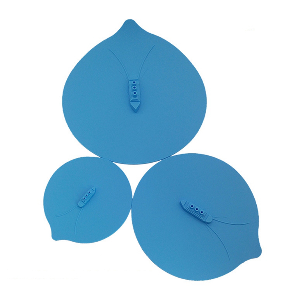 3Pcs/Set Silicone Steam Ship Pot Lids Pressure Cooker Seal Slicone Cover For Pan Silicone Spill Stopper Lid