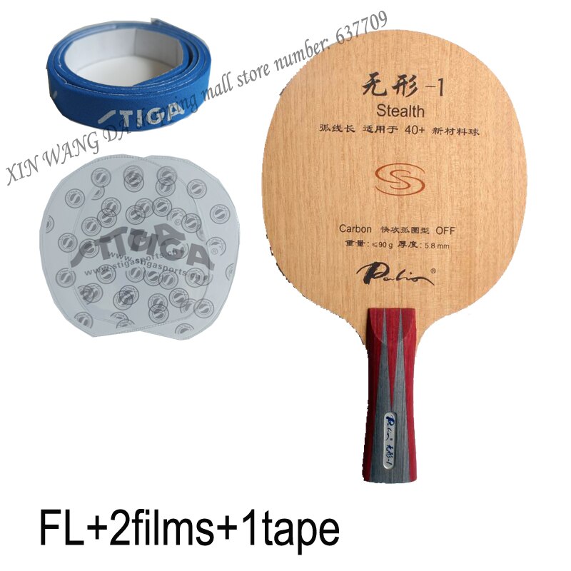 Palio official stealth -1 stealth 01 bordtennisblad snabb attack med loop bra kontroll racketsporter: Fl film