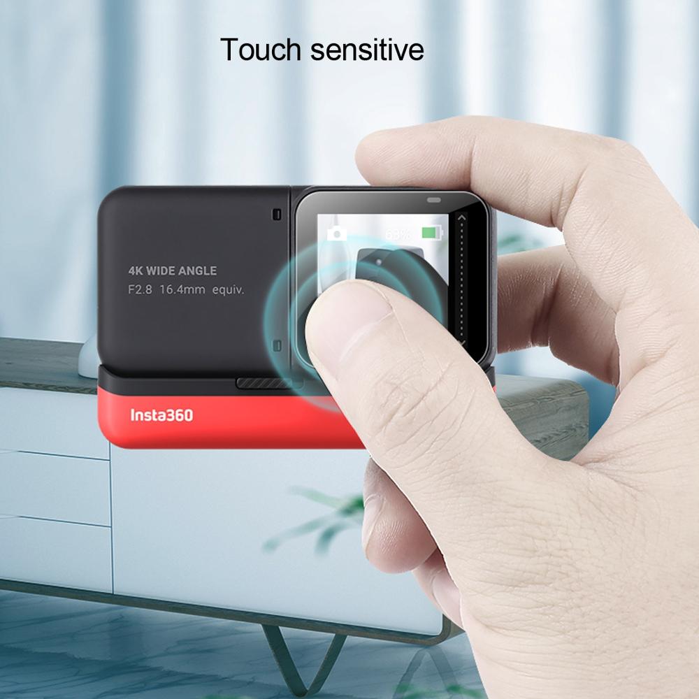 til insta 360 en  r 4k kameralinse glassfilm lcd-skjerm herdet glass skjermfilmbeskytter