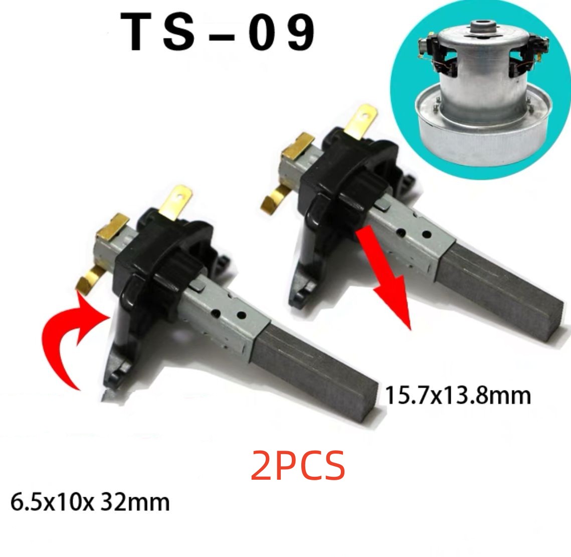 motor replacement carbon motor brushes for universal dc domel industrial vacuum cleaner feeding machine carbon motor brush parts: black