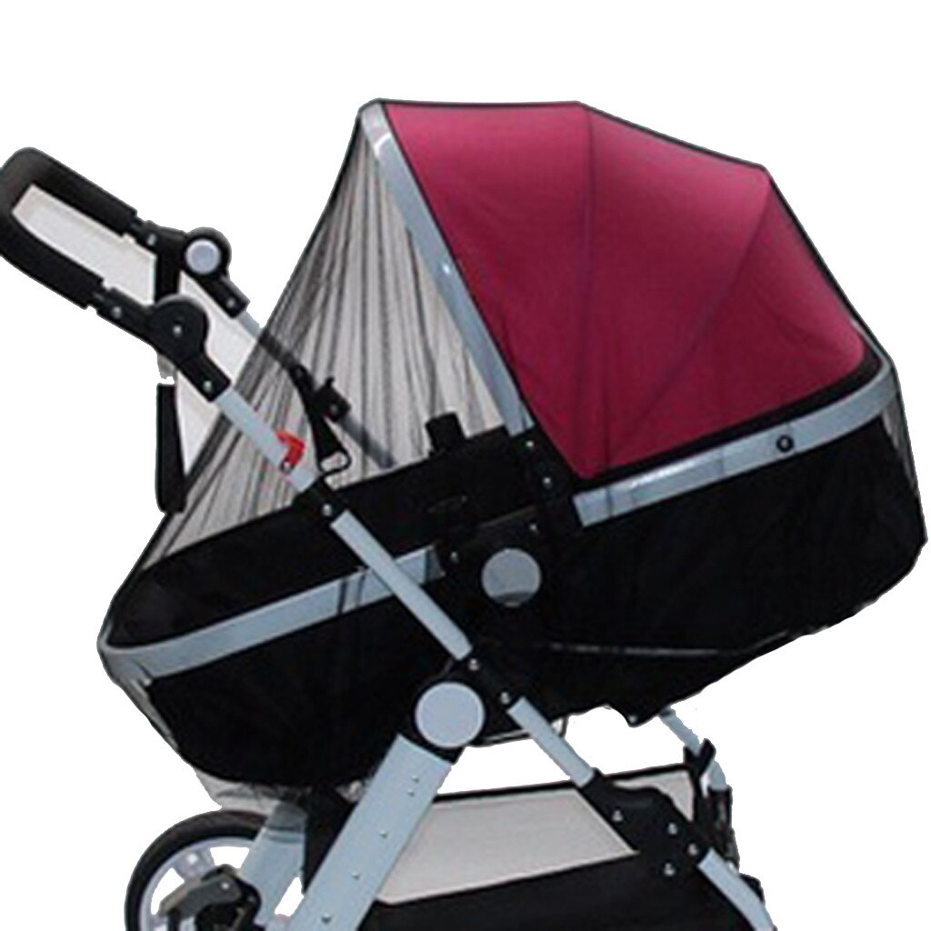 Gloednieuwe Pasgeboren Peuter Infant Kinderwagen Netting Wandelwagen Mosquito Insect Net Safe Mesh Buggy Wit: BK