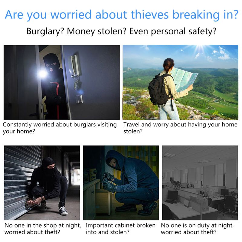 Home Guard Against Theft Alarm Door / Windows Electronic Wireless Small Sensor Alarm Security G8TB