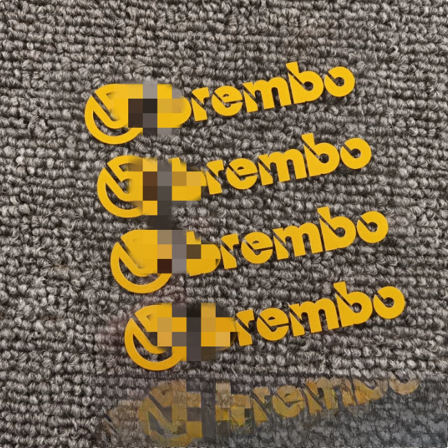 4PC knapp Motorrad Aufkleber für Brembo Motorrad Auto Bremssattel Aufkleber Wasserdichte Sonnencreme Vinyl Aufkleber Dekoration: MULTI