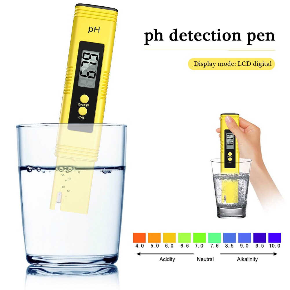 Digital LCD Ph Meter 3 in 1 Water Tester TDS Temperature EC Meter PH Meter Tester 0-9990ppm Water Purity Aquarium Filter