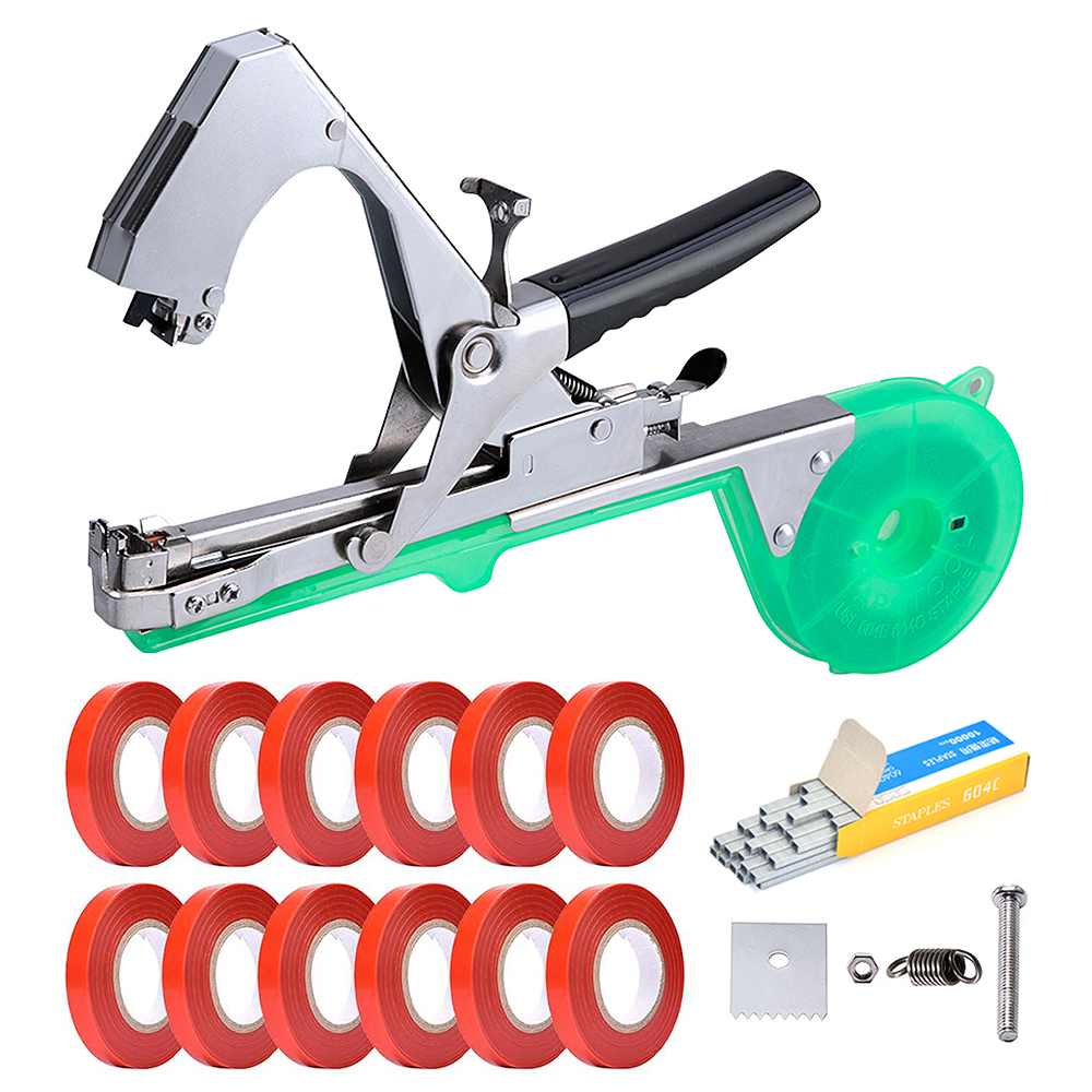 Drtools narzędzia ogrodnicze podwiązki rośliny wiązarka oddział ręcznie wiązarka Tapetool Tapener mielone warzywa dom ogród: Złota