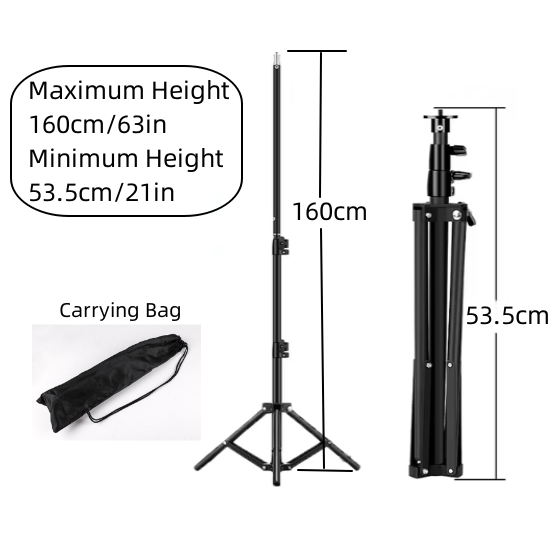 Rp01 suporte de luz de liga de metal resistente, tripé de 160cm para estúdio fotográfico, softbox, vídeo, flash, refletor, iluminação, suporte de fundo: ROXO