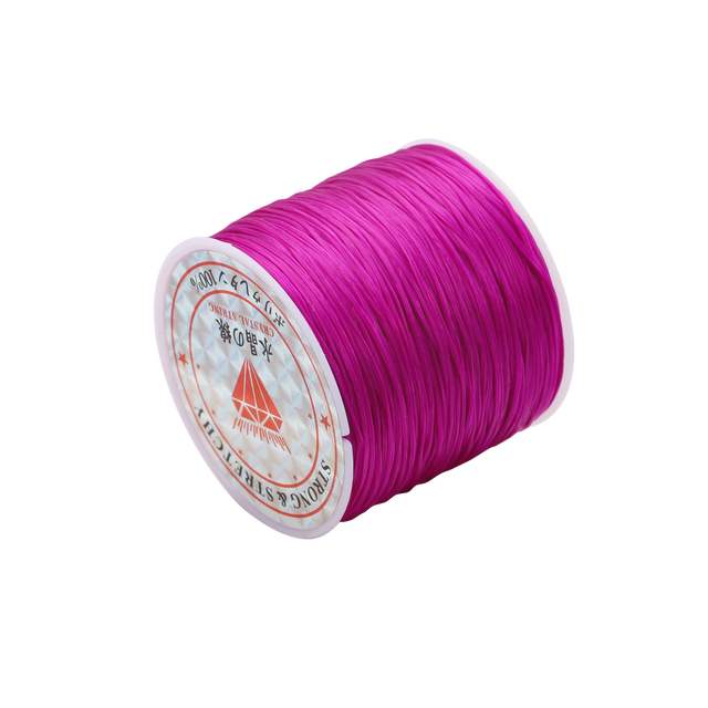 Hilo elástico redondo de 10/40M y 1mm, línea de cristal, cordón elástico de goma de nailon, cuerda elástica para hacer joyería DIY, pulsera de cuentas: S / Multicolor