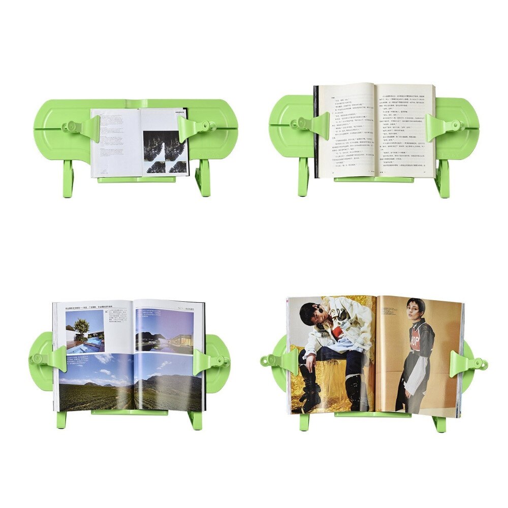 Adjustable Book Stands and Holders for Reading,Recipe Book Stands/Holders (Green)