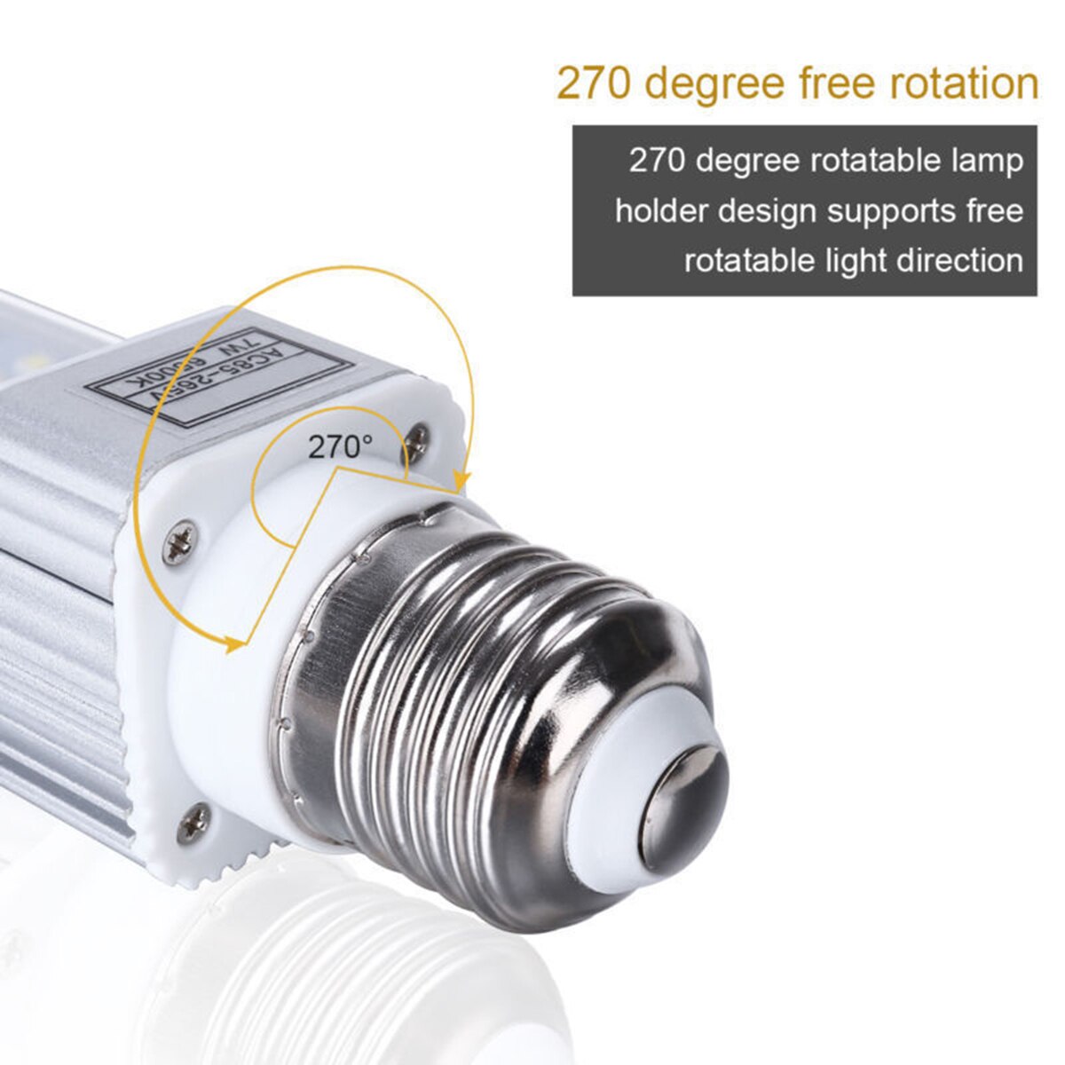 7W 6500K E27 Bulb Fish Tank 35LED Bulb Bright Light for Turtle Repitle Turtle Lizard Habitat Aquarium Lighting Lamp Replacement