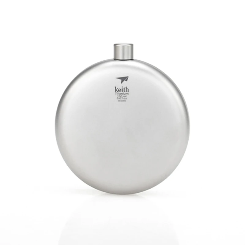 Keith Titanium Flagon Heupfles Wijn Fles Beker Wijn Opslag Met Trechter Voor Camping Reizen 120Ml 150Ml 200ml: Rood