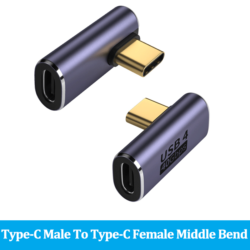 Adapter USB C 100W maszyna do cięcia metalu z USB 4.0 typu C Adapter OTG 40 gb/s szybki Transfer danych Tablet USB-C Adapter do ładowania laptopa MacBook: Rose Gold