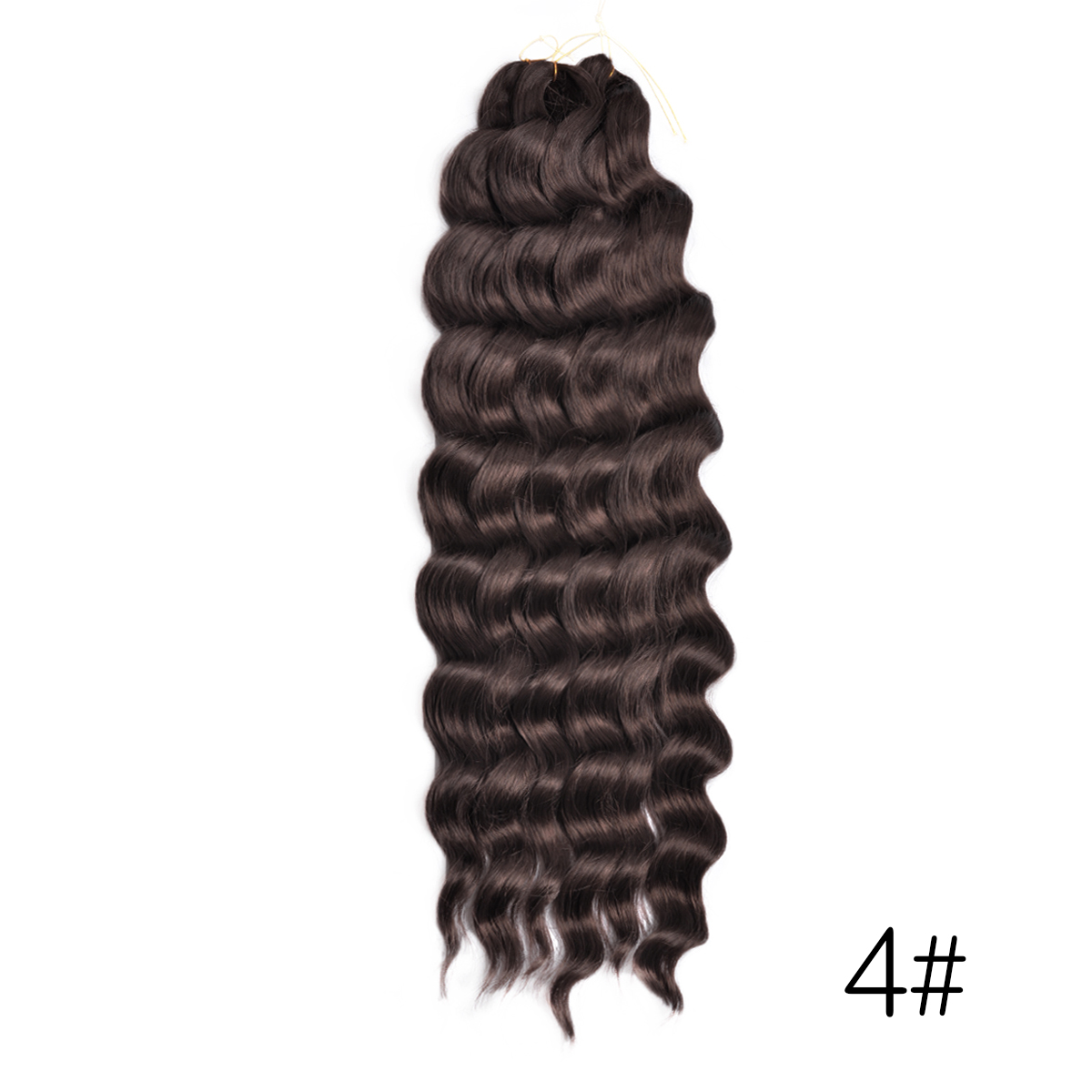 Syntetisk anna twist hæklet krøllet hår 24 cm dybt bølget fletning hår ombre blond brun vandbølget fletning hårforlængelse: Sølv / 1 stk / parti