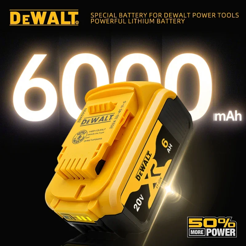 100% originele DEWALT batterij 20V, 6AH oplaadbare lithium-ion batterij DCB115DCB118,18V 20V, DCB1104 lader dewalt gereedschap batterij